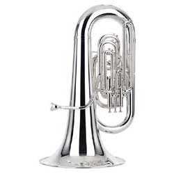 Besson BE982-1-0 BE982-2-0 Sovereign Compensating EEb Tuba, Silver by 