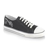 Mantaray- Grey glittery denim trainers- 5