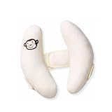 Kiddopotamus Cradler Adjustable Head Support for Newborns to Toddlers, Ivory Teddy Bears