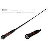 Diamond (Original) SRH77CA 144/440 MHz. Dual-Band High Gain Handheld Antenna Rx: 120~900 MHz. (Gain: 440 Mhz. 2.15 dBi, Max Power: 10 Watts, Length: 15") SMA