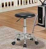 Black and Chrome Stool with Airlift
