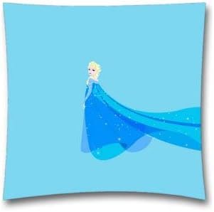 Fashion Cushion Covers For Sofa Frozen Elsa Illust Fanart Disney Cotton Linen Pillow Case 18 X 18 Inches Pillow Cover