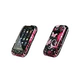 Premium Black with Pink Flowers and Butterflies Design Snap-On Cover Hard C ....