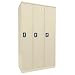 Sandusky Lee KDCL7236/3-07 Putty Powder Coat Paint Steel SnapIt Full Length Locker, 72" Height x 36" Width x 18" Depth, 3 Shelves