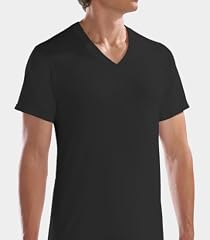 Fruit of the Loom Men's 4pk Black/Gray V-Neck T-Shirt