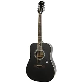 Epiphone DR-100 Acoustic Guitar, Ebony