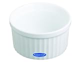 Kitchen Craft White Porcelain Large Fluted Ramekins- 90mm x 45mm