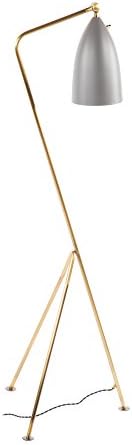 Grasshopper Floor Lamp - Grey/Brass