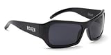 HOVEN SKIRT 23-0101 BLACK GLOSS FRAME GREY POLYCARBONATE LENS PLASTIC SUNGLASSES