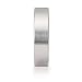 14k White Gold 6mm Comfort Fit Men\'s Wedding Band with Brushed Finish