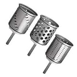 Kitchenaid Emvsc Accessoires pour Robot Tranchoir Set 3 Cylindres pour Robot Artisanpar Kitchenaid