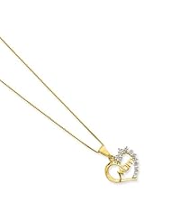 Sterling Silver & Vermeil Diamond Mom Necklace, Best Quality Free Gift Box Satisfaction Guaranteed