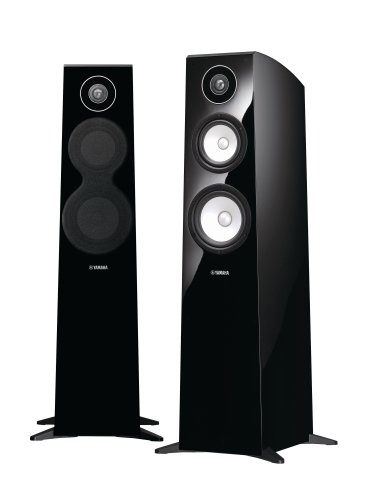 Yamaha NS F 700 Stand Lautsprecher (3-Wege Standlautsprecher, 160W max.) Stück klavierlackschwarz