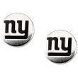 Stainless Steel New York Giants Logo Stud Earrings