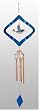 Mosaic Bluebird Wind Spinner and Wind Chime