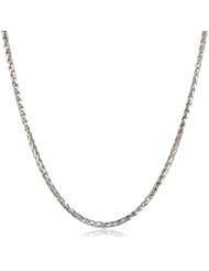 14k Gold 1.3mm Spiga Chain Necklace, 18"
