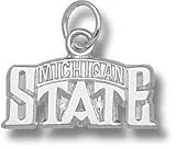 Michigan State Spartans Solid Sterling Silver Bridge Design Logo 5/16'' Pendant