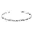 Sterling Silver Determination Bangle