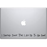 I Solemnly Swear That I Am Up To No Good / Mischief Managed Apple MacBook Pro Vinyl Decal Stickers (Fits 11, 13, 15, 17 inch and Air)
