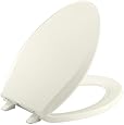 KOHLER K-4688-96 Cachet with Quick-Release Hinges Elongated Toilet Seat, Biscuit