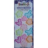 NEW! Pk/12 Bandit Os Shaped Rubber Bands: Series 1 Flower Power