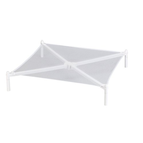 Household Essentials Stackable Flat Clothes Drying Rack, Mesh Surface with PVC Frame