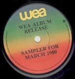 VARIOUS 7 INCH (7" VINYL 45) UK WEA 1980