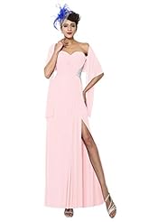 Strapless Empire   Waistline Fitted Lace Open-Back Beaded  Sweetheart Chiffon/Jersey Floor Length Prom Dress/Wedding Dress  With Rhinestones