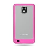 Hard Snap-on Shield With PINK CANDY TRIM Design and CLEAR BACK Faceplate Co ....