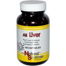 Natural Sources - All Liver, 525 mg, 60 tablets