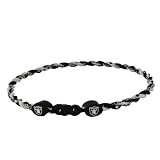 Oakland Raiders Titanium (Double Braid) Core Sport Necklace - 21 Inch