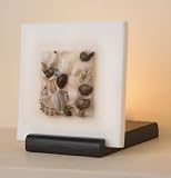Kitchen & Housewares : Scented Small Shells Deco Square Candle & Tea Light with Ocean Mist