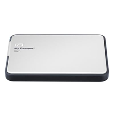 WD My Passport Slim 2TB Portable External Hard Drive (Metal Silver)