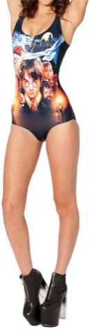 Pulcher Digital Printing Harry Potter Pattern Women Tight Stretch One Piece Swimsuit