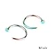 CHN'S 10PCS Hot Colorful Stainless Steel Nose Open Hoop Ring Golden Earring Body Piercing Studs Body Slave Jewelry
