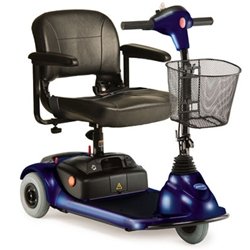 Lynx L-3 Portable Mobility 3 Wheel Scooter by Invacare - Invacare Lynx Scooter L3 - Red - L3L-3R