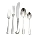SILVER 5 PC PLACE SET - PLACE SET, STERLILNG SILVER, QUEEN ANNE COLLECTION (SET OF 5)