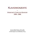 Klavierkonzerte: Webster's Timeline History, 1900 - 2006