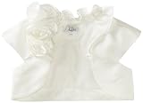 Us Angels Girls 7-16 Satin Bolero Jacket With Fabric Rosettes