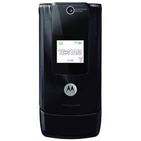 Motorola W490 Phone, Black/Mandarin (T-Mobile)
