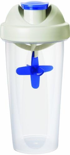 Blue - Mixer Shaker Blender Bottle - 22oz | Create Smooth, Great Tasting Drinks! Dual Action 'Blender Star' Mixing Feature Blends Ingredients More Efficiently.