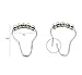 Rbenxia Shower Curtain Rings Steel Polished Chrome Rings Pack of 12pcs
