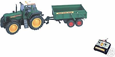 Childrens Toyshop  Toys : Remote control tractor and trailer