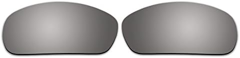 Polarized Replacement Sunglasses Lenses for Spy Optic Bounty - Silver Mirror