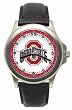 Ohio State Buckeyes Mens Rookie League Leather Strap Watch