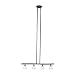 ET2 Lighting E30051-11 Fuse 4-Light Island Pendant, Bronze with Matte White Glass