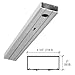Clear Anodized 451 Series Prepped Door Header for Center Hung Overhead Concealed Closer