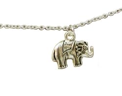 Lucky Feather "Enchantments" Tiny Elephant Inspirational Necklace