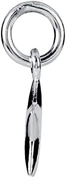 Sterling Silver 15.75x9.75mm Puffed Star Charm with Jump Ring