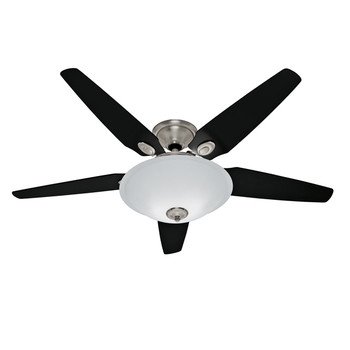 Hunter 23289 Riazzi Brushed Nickel 56" Ceiling Fan with Light